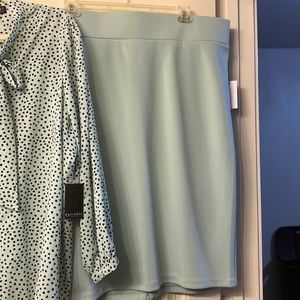 Neoprene Pencil Skirt